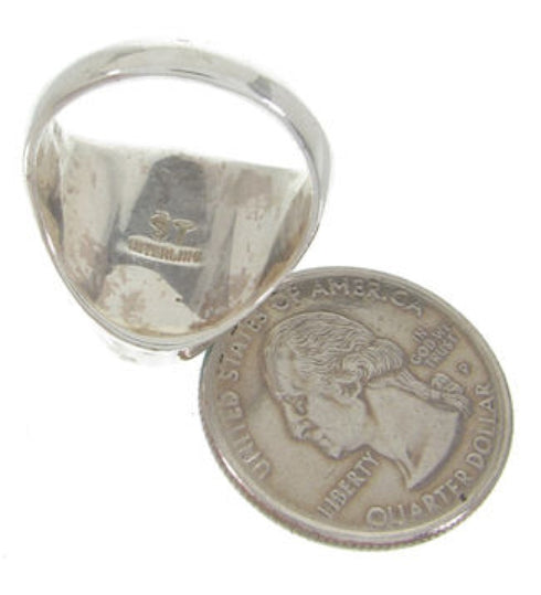 Sterling Silver Southwest Ring Turquoise Jewelry Size 8-1/2 IS61818