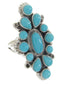 Silver Southwest Turquoise Ring Jewelry Size 5-1/4 IS61725