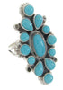 Silver Southwest Turquoise Ring Jewelry Size 5-1/4 IS61725