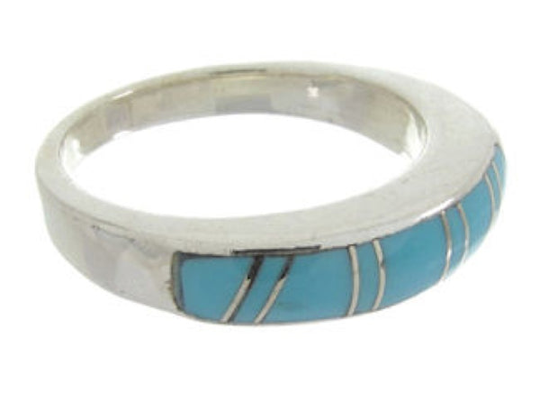 Sterling Silver And Turquoise Southwest Ring Size 5-3/4 IS62017