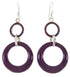 Silver Sugilite Hook Earrings Southwest Jewelry ZW61601