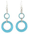 Turquoise Sterling Silver Hook Earrings ZW61649