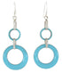 Turquoise Sterling Silver Hook Earrings ZW61649
