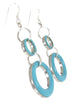 Turquoise Sterling Silver Hook Earrings ZW61649