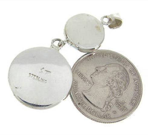 Sterling Silver Turquoise Southwest Pendant BW62347