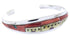Multicolor Native American Design Silver Cuff Bracelet YS66678