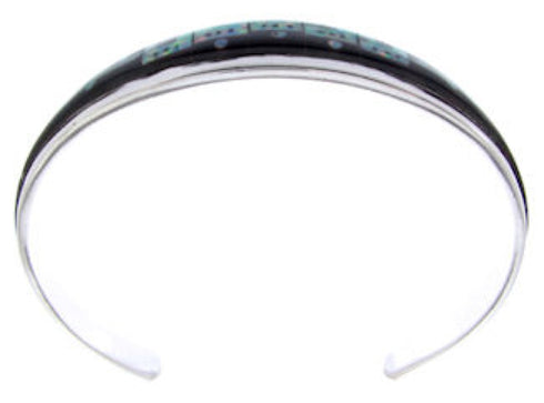 Multicolor Silver Native American Village Design Cuff Bracelet YS66672