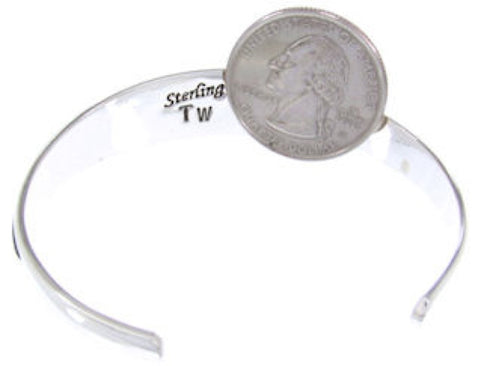 Multicolor Silver Native American Village Design Cuff Bracelet YS66672