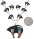 Native American Mesa Design Multicolor Bear Link Necklace Set PS64142