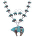 Turquoise Multicolor Bear Link Mesa Design Necklace Set PS64210