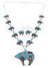 Turquoise Multicolor Bear Link Mesa Design Necklace Set PS64210