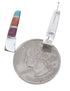 Southwestern Sterling Silver Multicolor Inlay Post Earrings PS63338