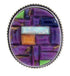 Silver Jewelry Magenta Turquoise Multicolor Ring Size 6 NS37928