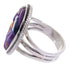 Silver Jewelry Magenta Turquoise Multicolor Ring Size 6 NS37928
