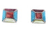 Turquoise And Multicolor Sterling Silver Post Earrings JW63182