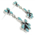 Southwestern Genuine Sterling Silver Turquoise Earrings BW62567