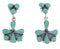 Genuine Sterling Silver Southwestern Turquoise Earrings BW62568