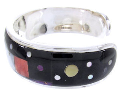 Native American Village Design Multicolor Cuff Bracelet AW65710