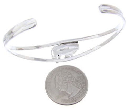 Southwestern Multicolor Buffalo Sterling Silver Cuff Bracelet AW65644