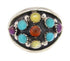Sterling Silver Multicolor Southwestern Ring Size 7-1/2 PS58098