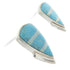 Southwest Sterling Silver Turquoise Opal Inlay Post Earrings PS62950