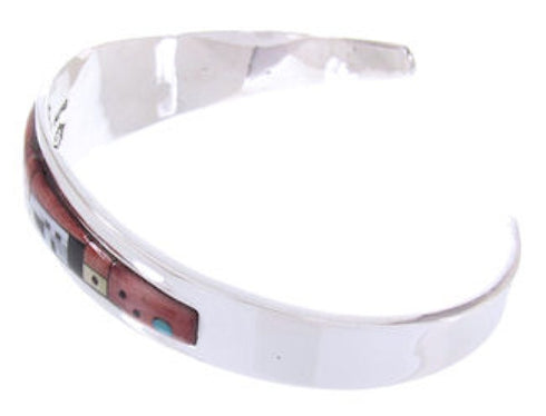 Multicolor Native American Village Design Cuff Bracelet YS67320