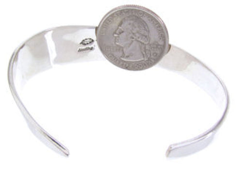 Silver Multicolor Native American Design Cuff Bracelet YS67338