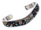 Silver Multicolor Native American Mesa Design Cuff Bracelet YS67396