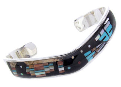 Multicolor Native American Mesa Design Jewelry Cuff Bracelet YS67435