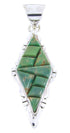 Genuine Sterling Silver Turquoise Jewelry Pendant JW66362