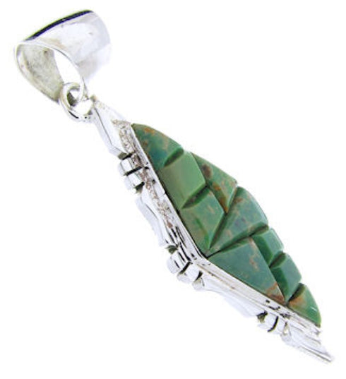 Genuine Sterling Silver Turquoise Jewelry Pendant JW66362