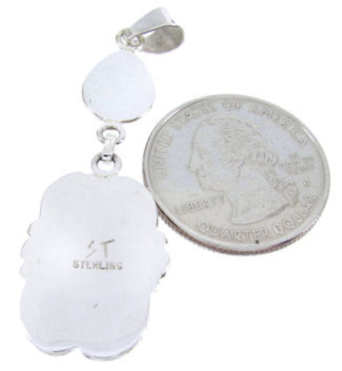 Silver Turquoise Southwestern Pendant JW66007