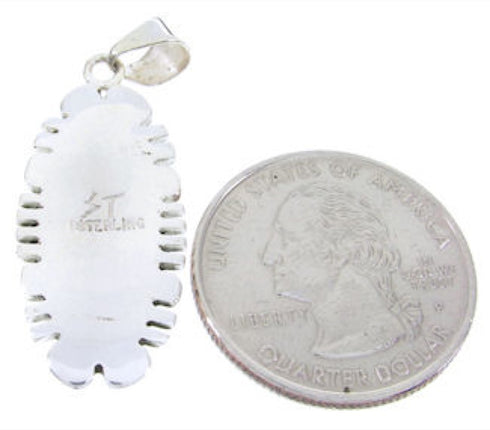 Southwest Sterling Silver Jet Opal Pendant JW65955