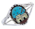 Multicolor Native American Village Design Cuff Bracelet YS66931