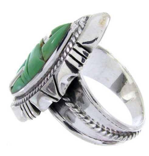 Southwestern Jewelry Turquoise Inlay Ring Size 5-1/2 BW66773