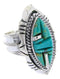 Sterling Silver Turquoise Inlay Ring Size 5-3/4 BW66790