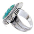 Sterling Silver Turquoise Inlay Ring Size 5-3/4 BW66790