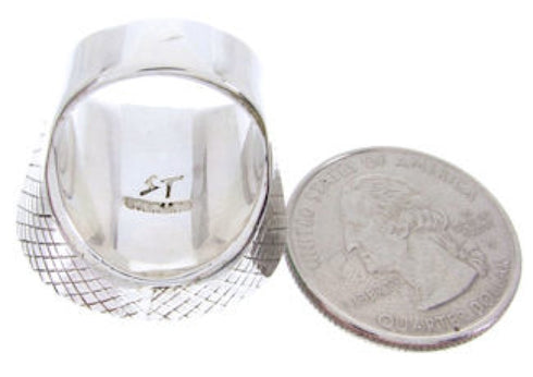 Turquoise Jewelry Silver Southwest Ring Size 4-3/4 MW66737