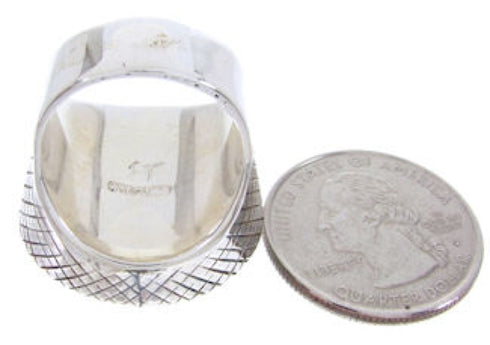 Turquoise Silver Southwest Jewelry Ring Size 5-3/4 MW66739