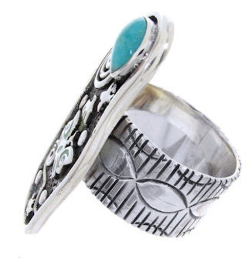 Sterling Silver Southwestern Turquoise Butterfly Ring Size 5 MW66842