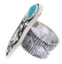 Sterling Silver Southwestern Turquoise Butterfly Ring Size 5 MW66842