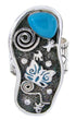 Turquoise Butterfly Silver Jewelry Southwest Ring Size 8-1/2 MW66870