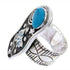 Turquoise Butterfly Silver Jewelry Southwest Ring Size 7-1/4 MW66877
