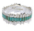 Turquoise Southwest Silver Band Ring Size 5-1/2 MW66811