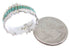 Turquoise Southwest Silver Band Ring Size 5-1/2 MW66811