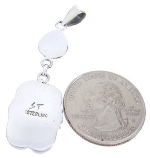 Silver Multicolor Native American Design Jewelry Pendant YS67095