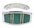 Turquoise And Opal Sterling Silver Southwest Ring Size 6 IS68110