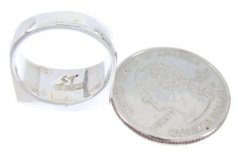 Southwest Sterling Silver Turquoise Opal Ring Size 7-3/4 IS68180