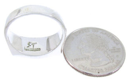 Southwest Sterling Silver Turquoise Jewelry Ring Size 7-1/2 IS68208