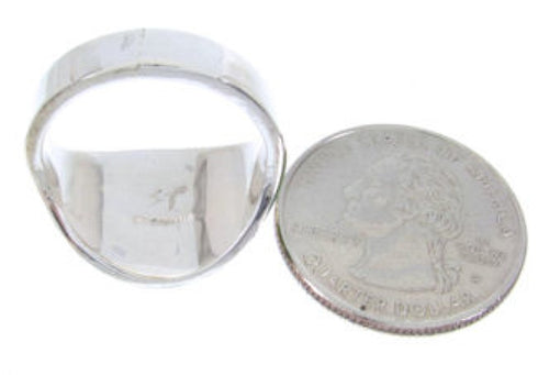 Turquoise Southwest Sterling Silver Ring Size 8-1/2 YX87509